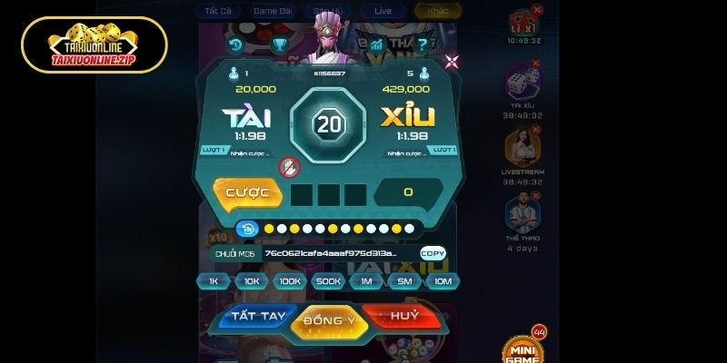 Hướng dẫn tham gia cổng game Tài Xỉu Win79