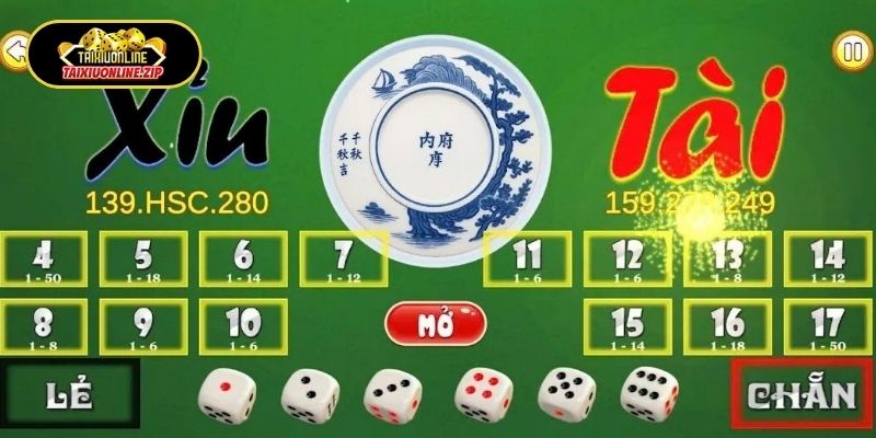 Luật đặt cược trong Tài Xỉu Chẵn/Lẻ online